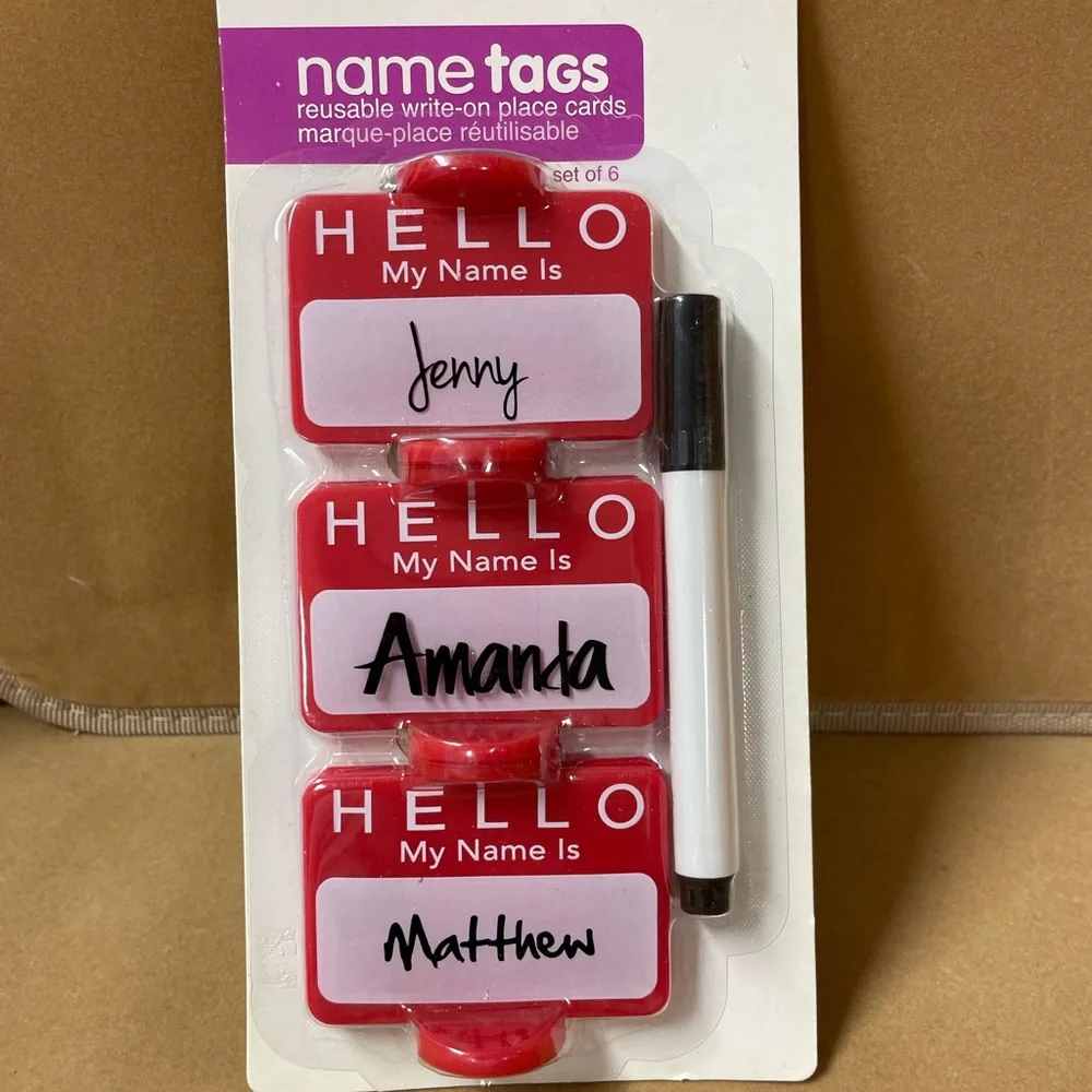 Reusable name place holder/tag
